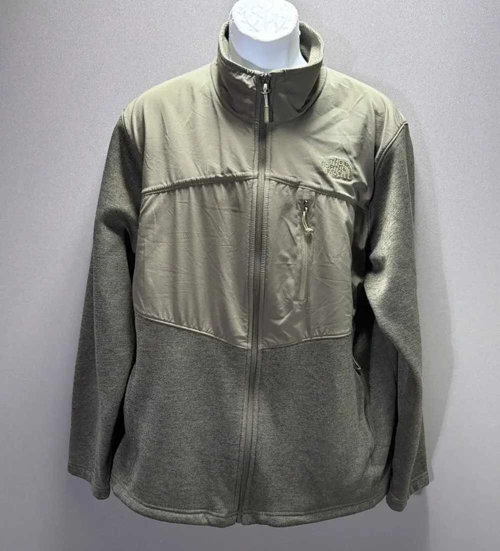 The North Face Apex Flex Hybrid Full-Zip Jacket Men's XL Heather Green